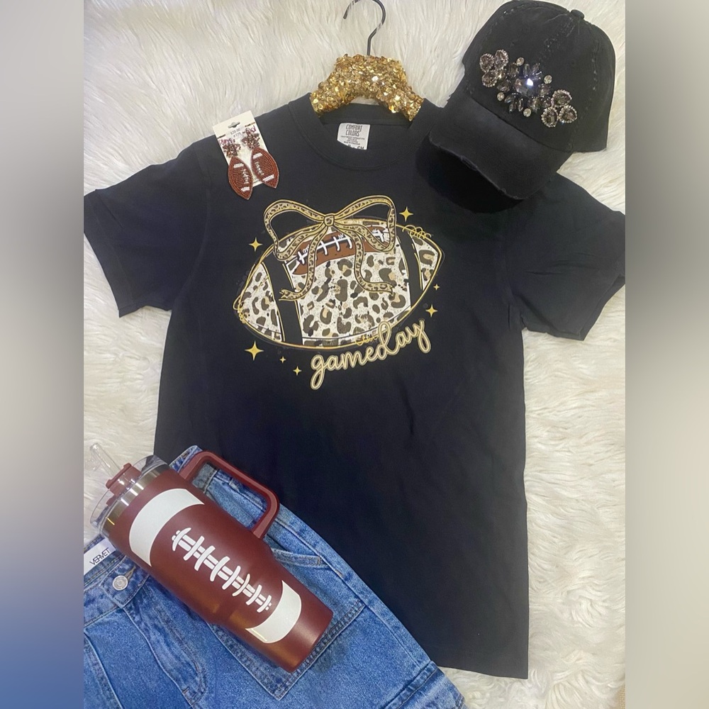 BRAND NEW WITH TAGS Leopard Gameday Football Tee